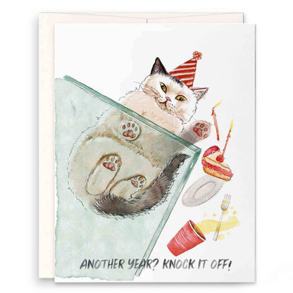Knock It Off Birthday Card