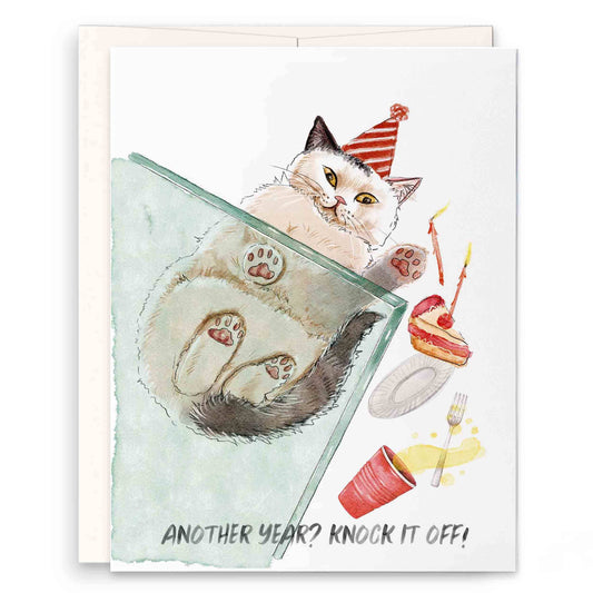 Knock It Off Birthday Card