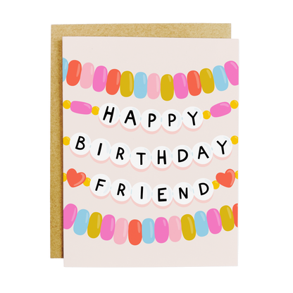 Friendship Bracelet Birthday Card