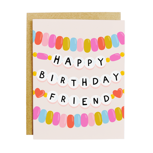 Friendship Bracelet Birthday Card