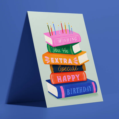 An Extra Bookish Birthday Card