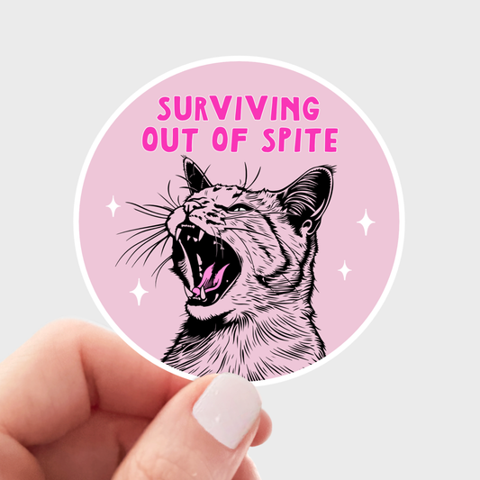 Surviving Out of Spite Sticker