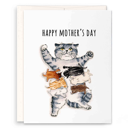 Tired Cat Mama Card
