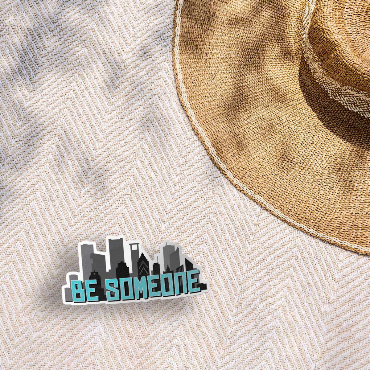Be Someone Houston Skyline Sticker