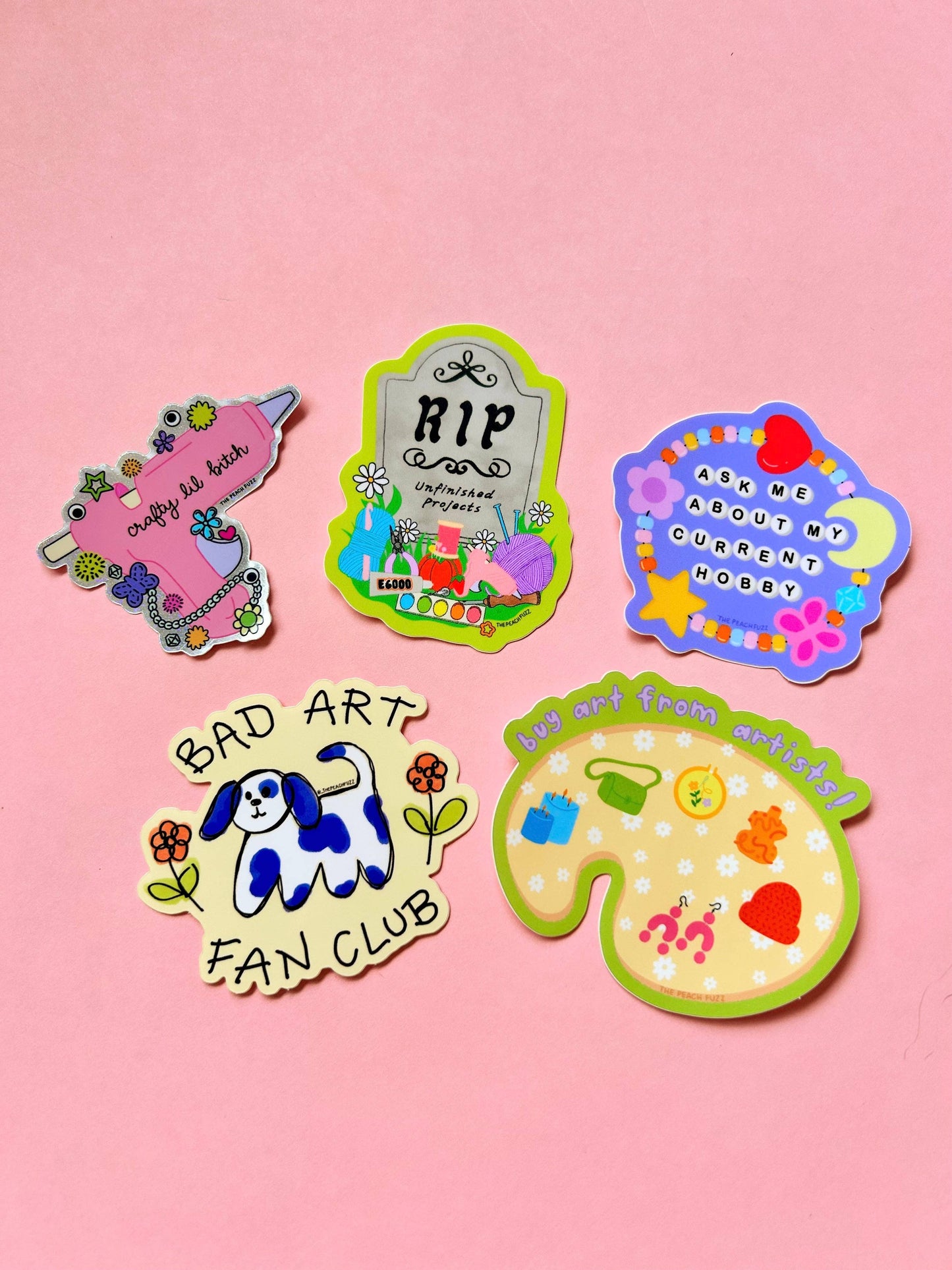 Crafty Lil Bitch Hot Glue Gun Sticker