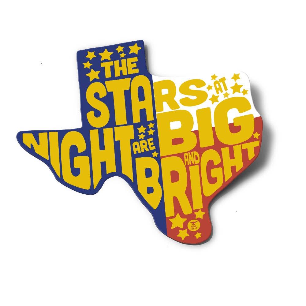 Stars at Night are Big and Bright Sticker