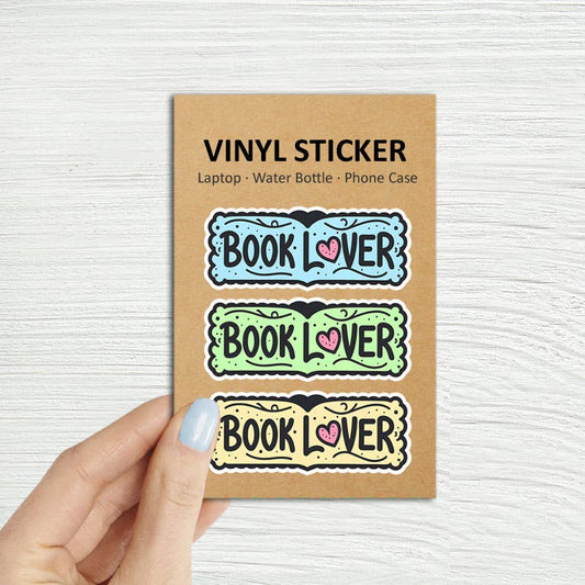 3-Pack Book Lover Stickers