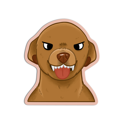 Cranky Dog Sticker