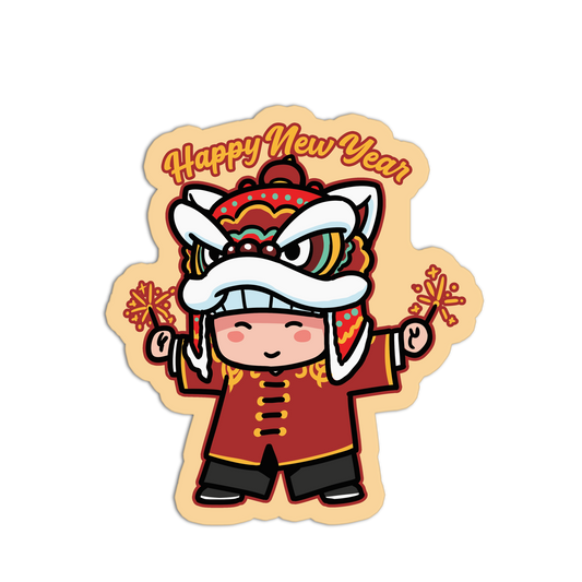 Young Lion Chinese New Year Stickers