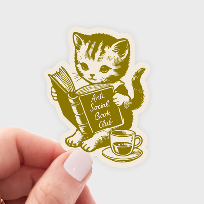 Anti Social Book Club Sticker