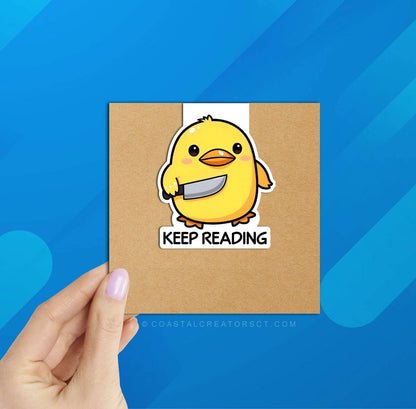 Keep Reading Chick Mag Bookmark