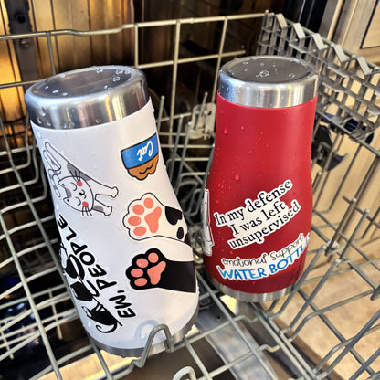 I Work to Support Reading Sticker