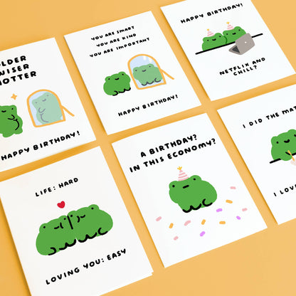 Older Wiser Hotter Birthday Card