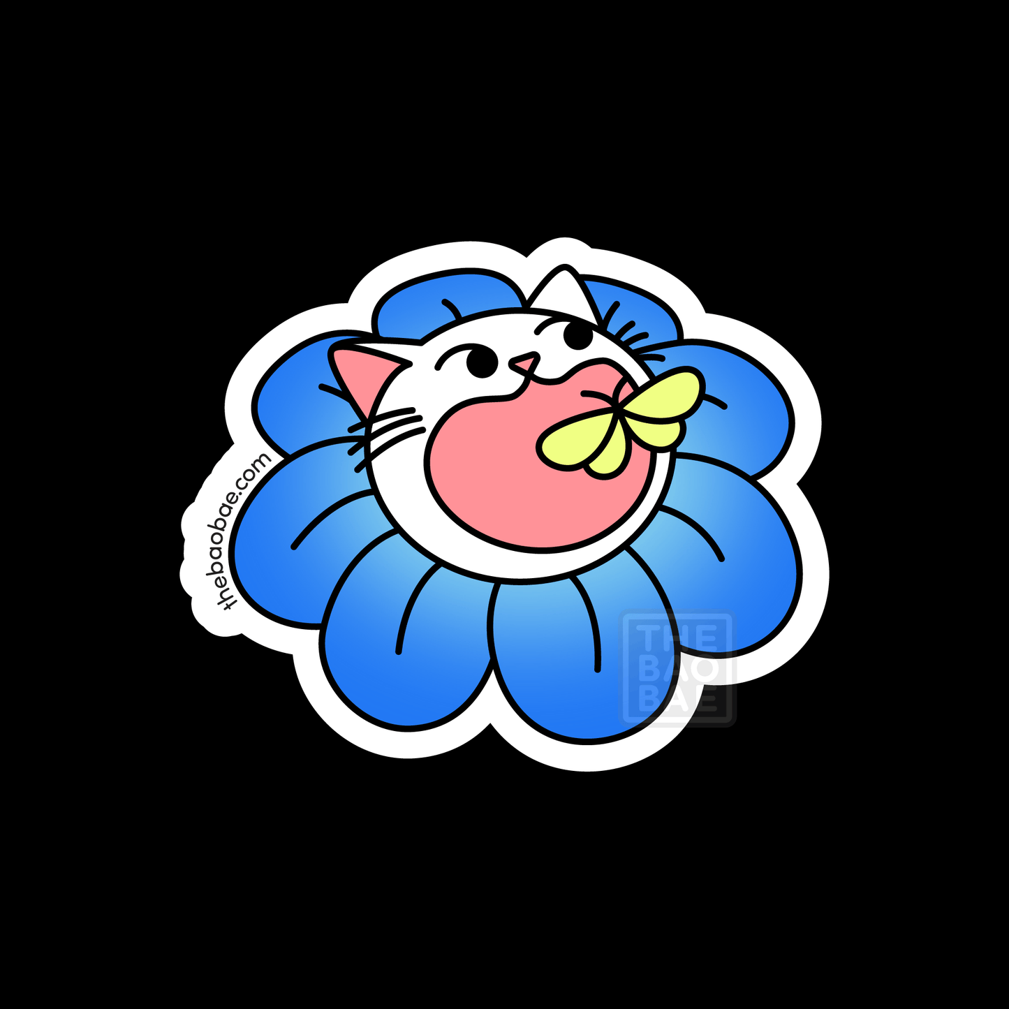 Flower Cat Sticker