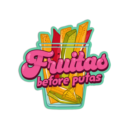 Frutas Before Putas Sticker