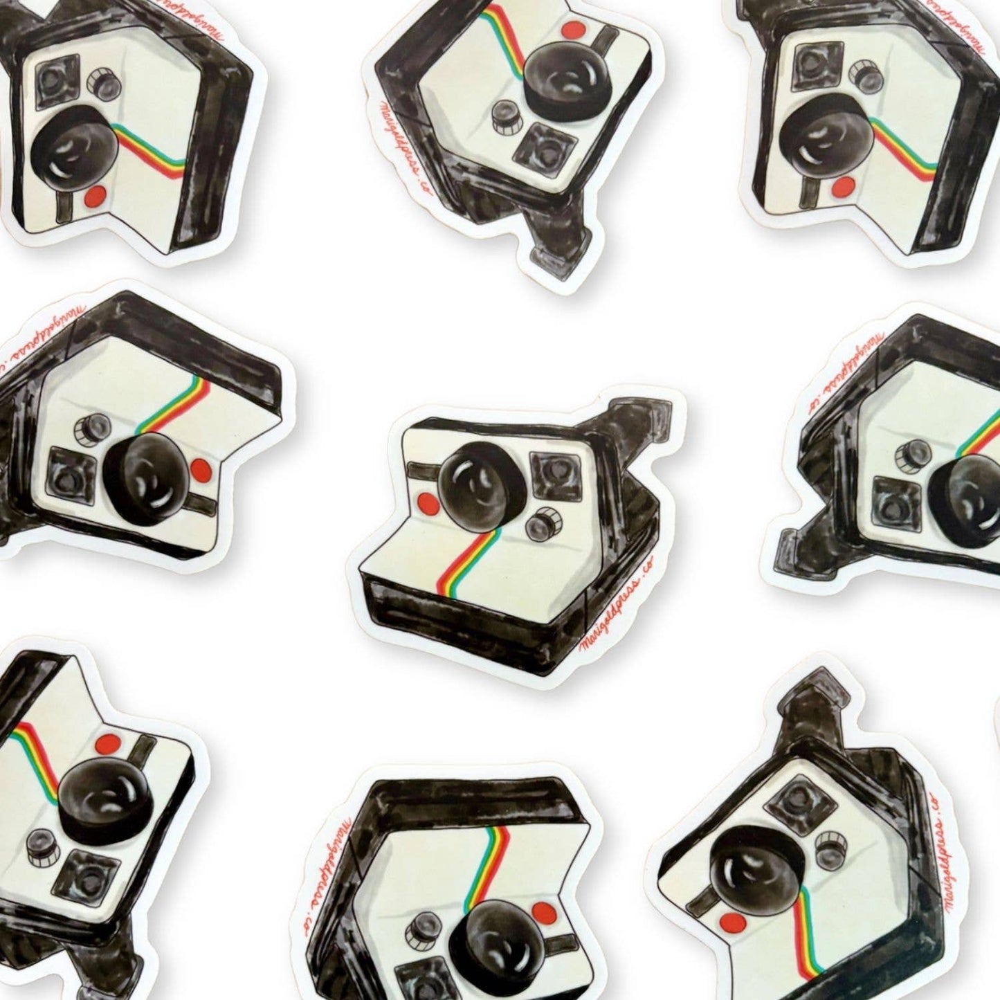 Classic Polaroid Camera Sticker 