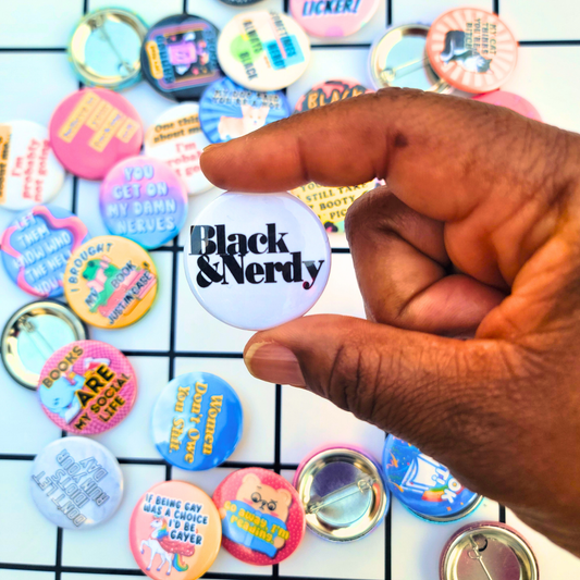 Black & Nerdy Original Button