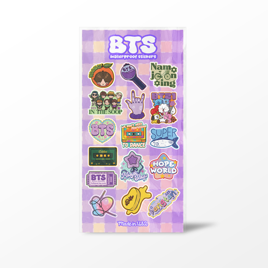Bangtan BTS Sticker Sheets