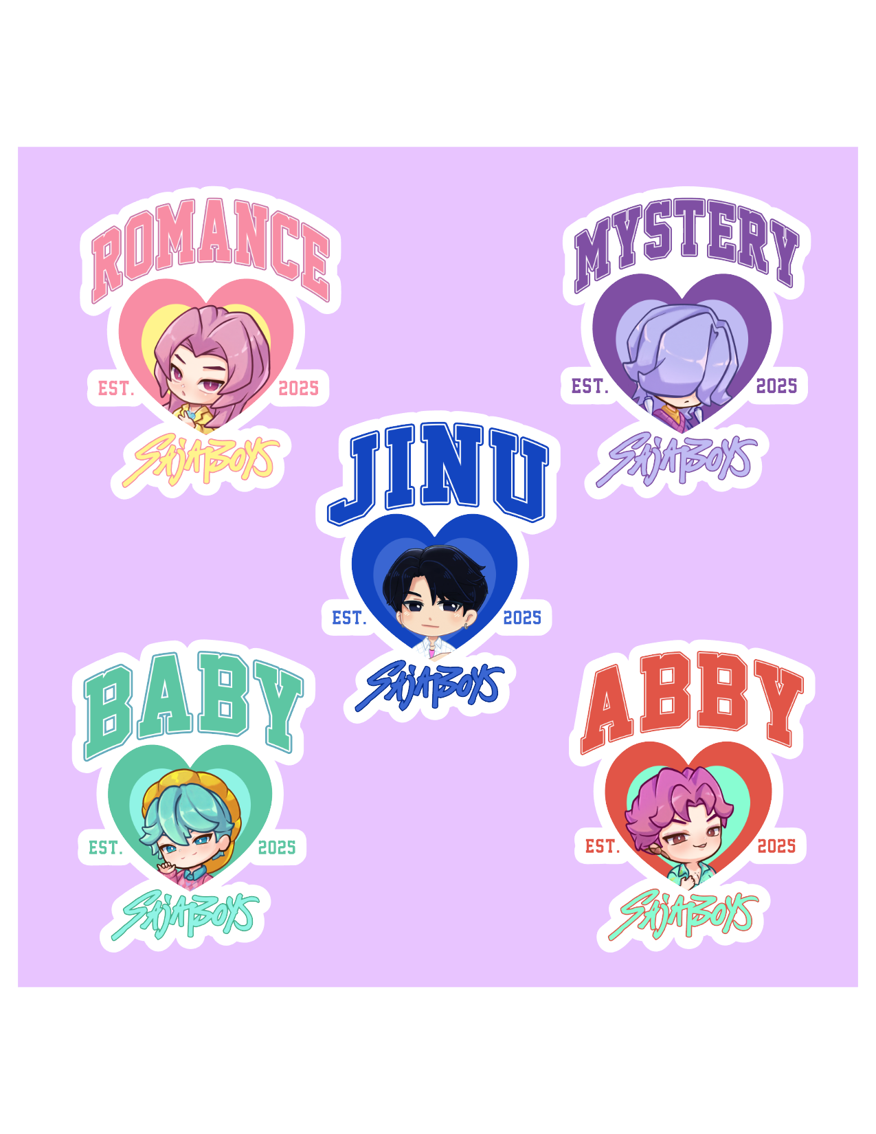 Saja Boys Name Demon Hunter Sticker