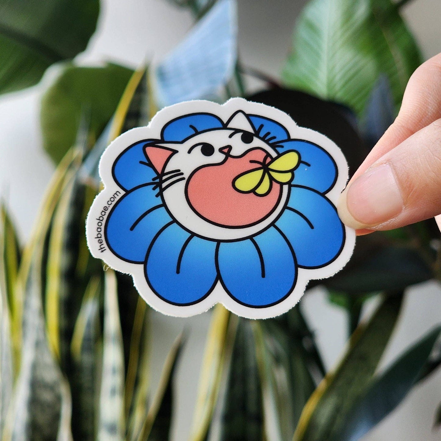 Flower Cat Sticker