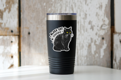 Black Cat Energy Sticker