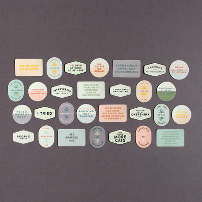 I Closed My Book Sticker