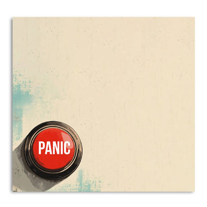 Panic Button Sticky Note