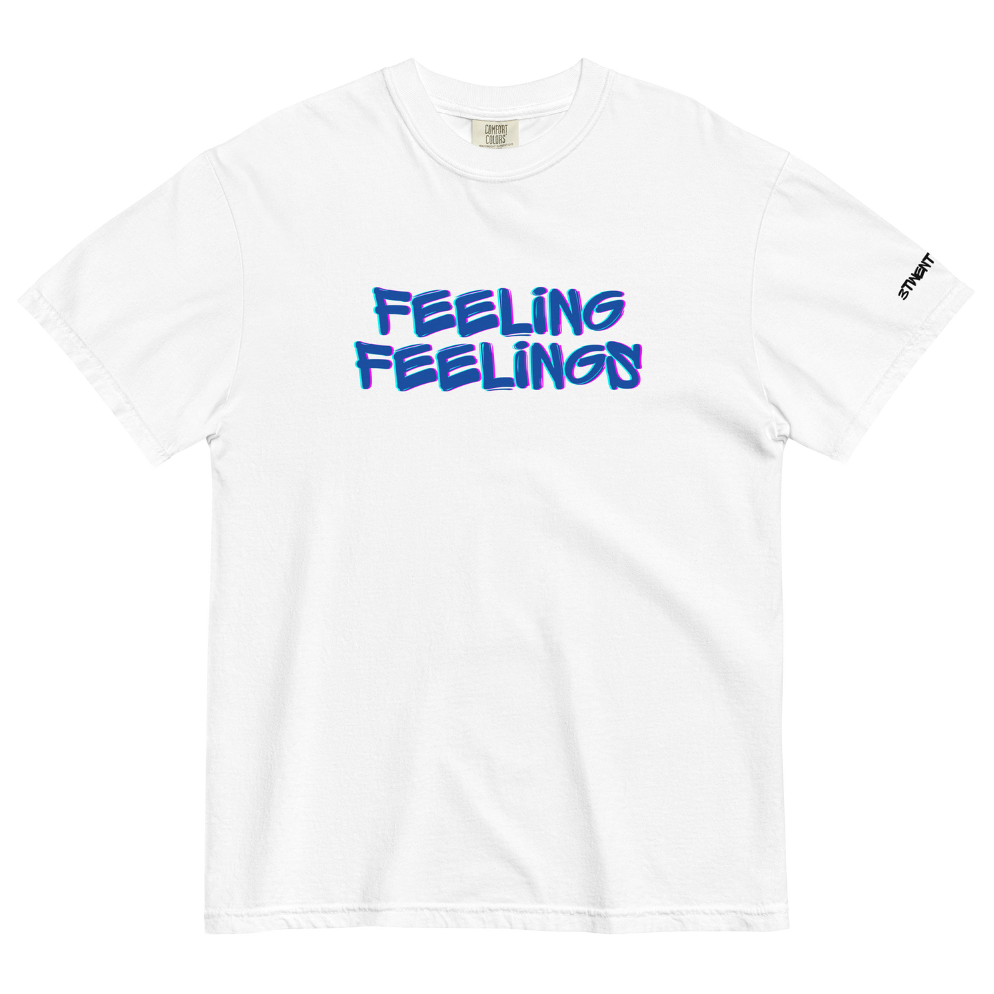 Blue Feeling Feelings Tee ☞ Wht