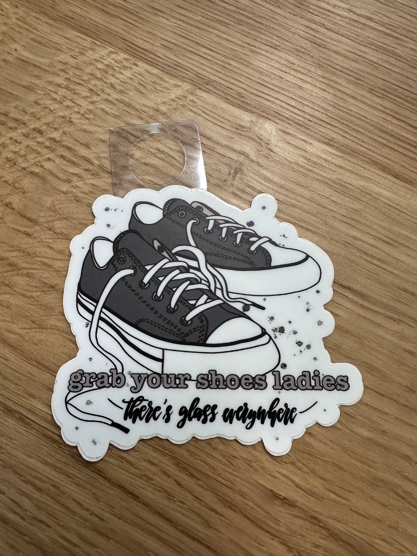 Grab Your Shoes Sticker