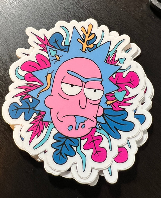 Floral Rick Sticker