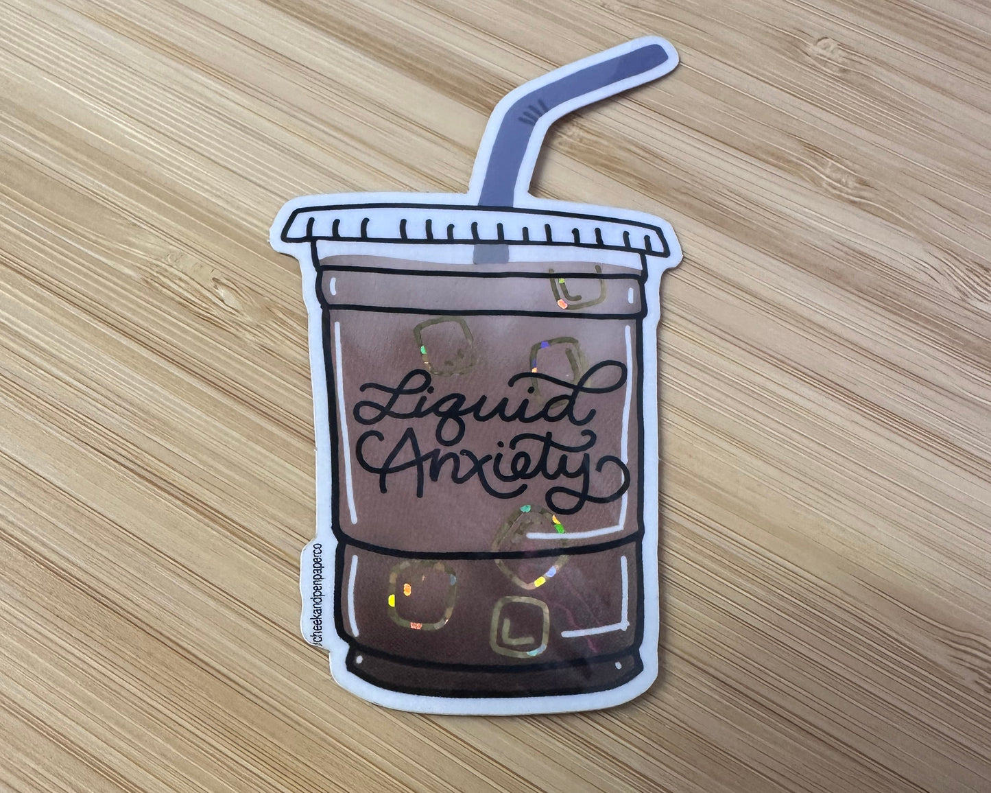 Liquid Anxiety Holo Sticker