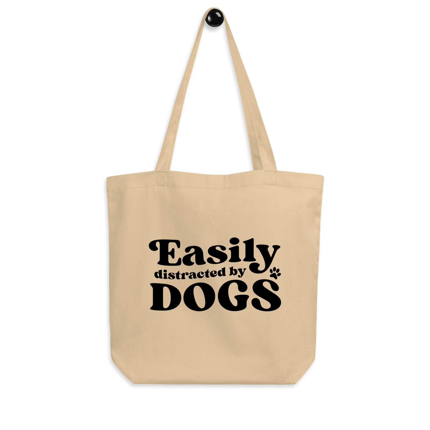 Easily Distracted by Dogs Tote Bag ☞ Oyster