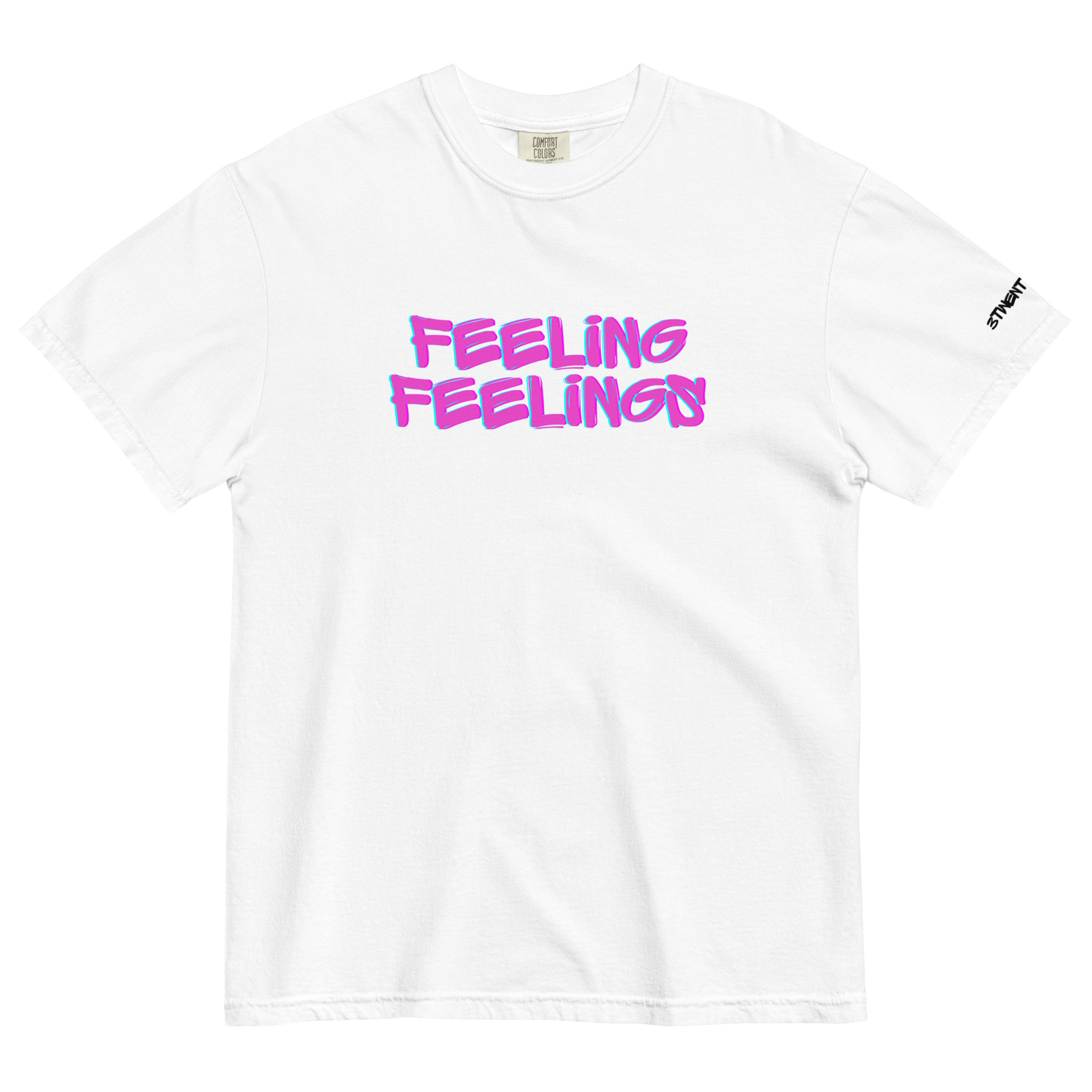 Pink Feeling Feelings Tee ☞ Wht