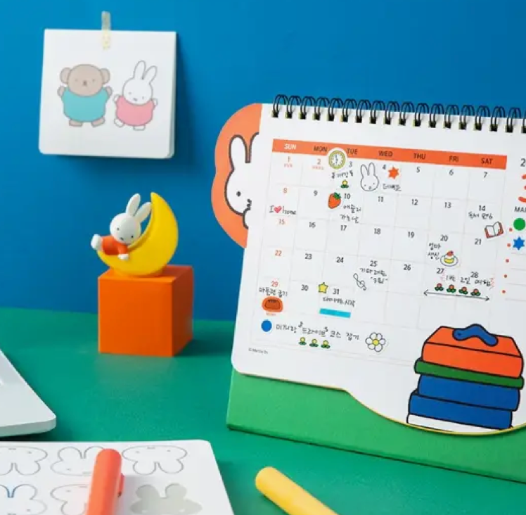 Miffy & Animals 2026 Desk Calendar