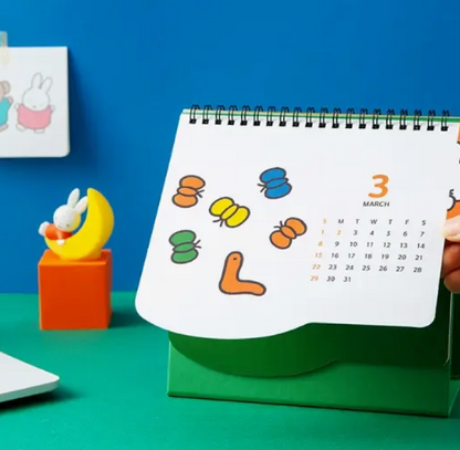 Miffy & Animals 2026 Desk Calendar