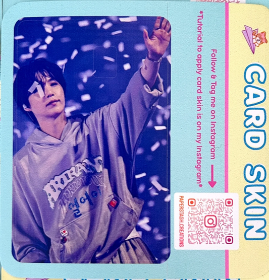 Yoongi Confetti Photo Card Skin Decal