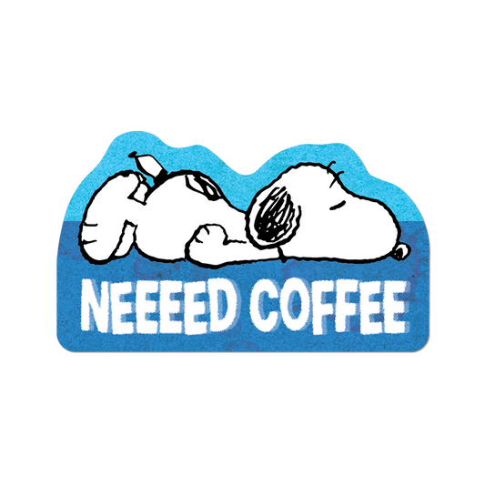 Need Coffee by Peanuts Sticker