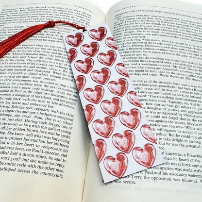 Shimmering Hearts 3D Valentines Bookmark