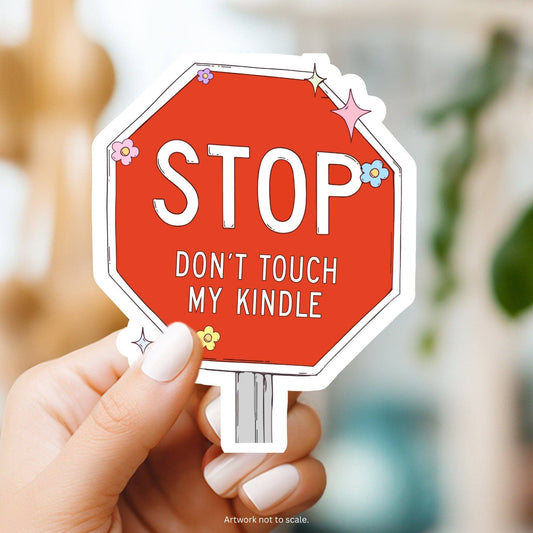 Don't Touch My Kindle Sticker