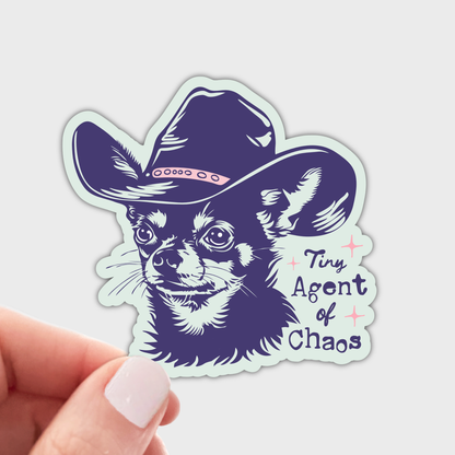 Tiny Agent of Chaos Sticker