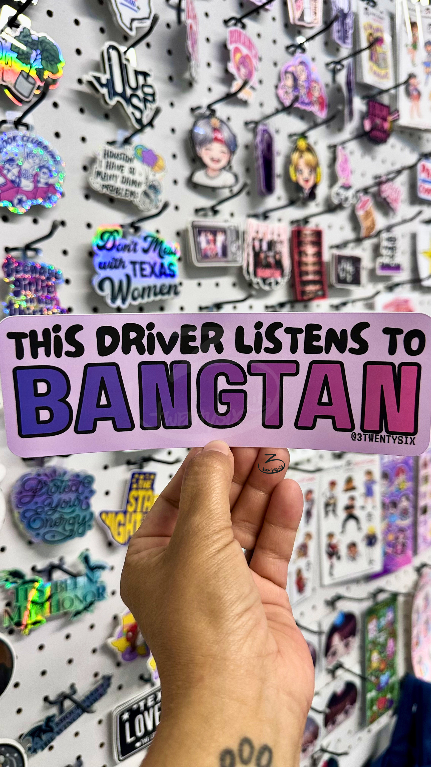 The Driver Listens to Bangtan Sticker