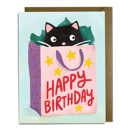 Cat Gift Bag Card