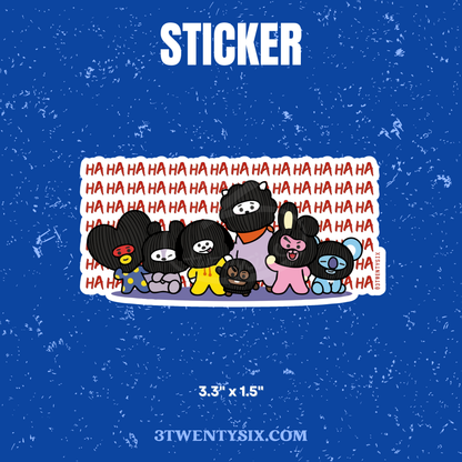 BT21 HAHAHA Sticker