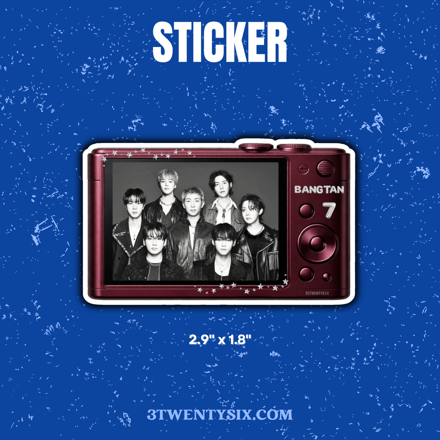 Bangtan 7 Camera Sticker