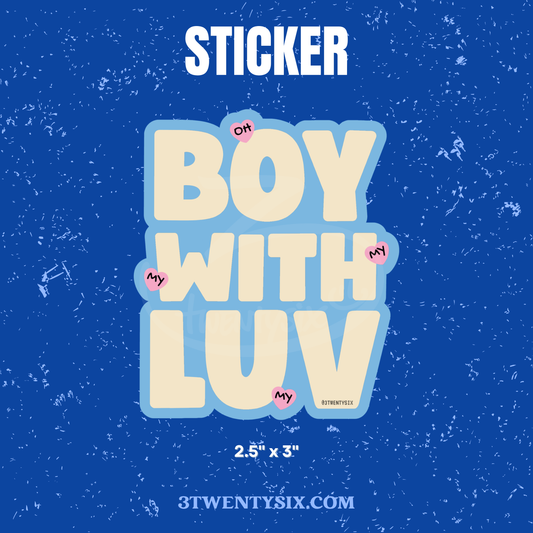 Boy with Luv Sticker