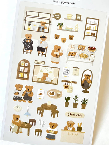 Bear Gummi Cafe Stickers