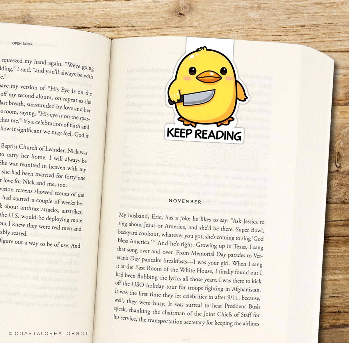 Keep Reading Chick Mag Bookmark