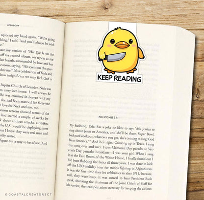 Keep Reading Chick Mag Bookmark