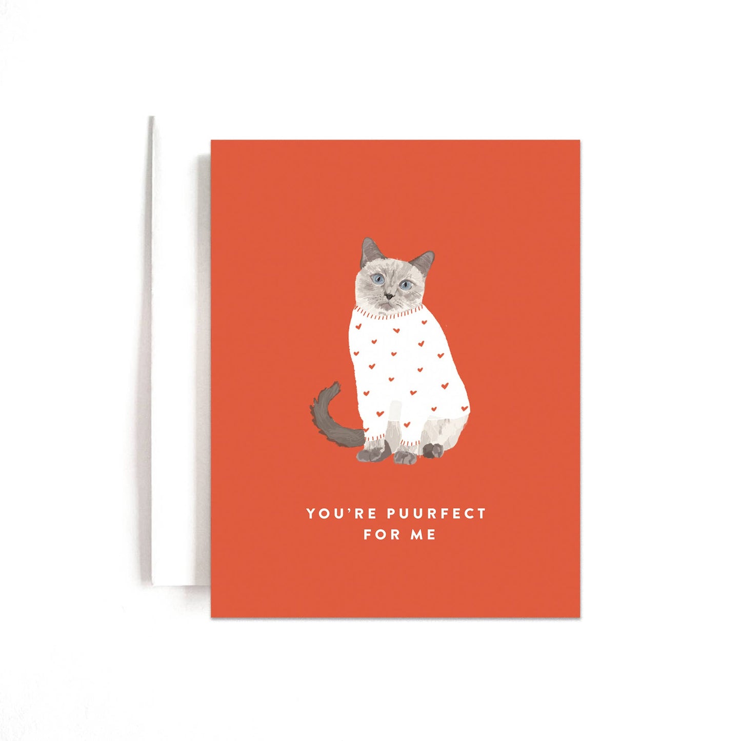 You're Puurfect for Me Love Card