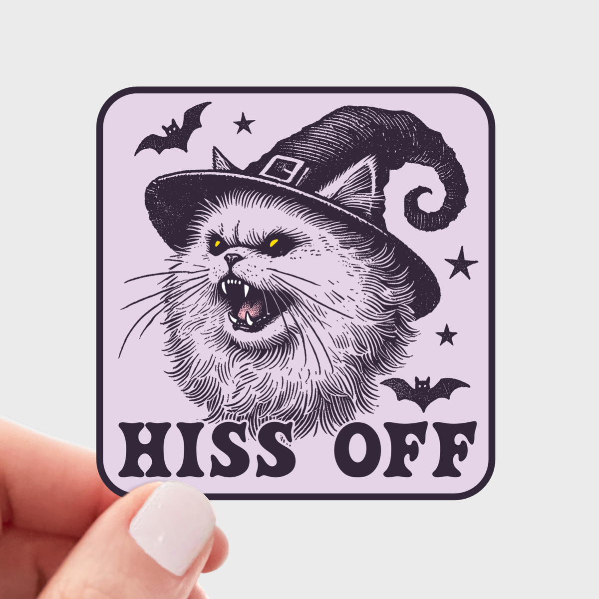 Hiss Off Sticker